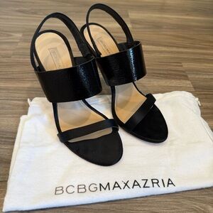 BCBGMAXAZRIA Black Women's Heeled Sandals